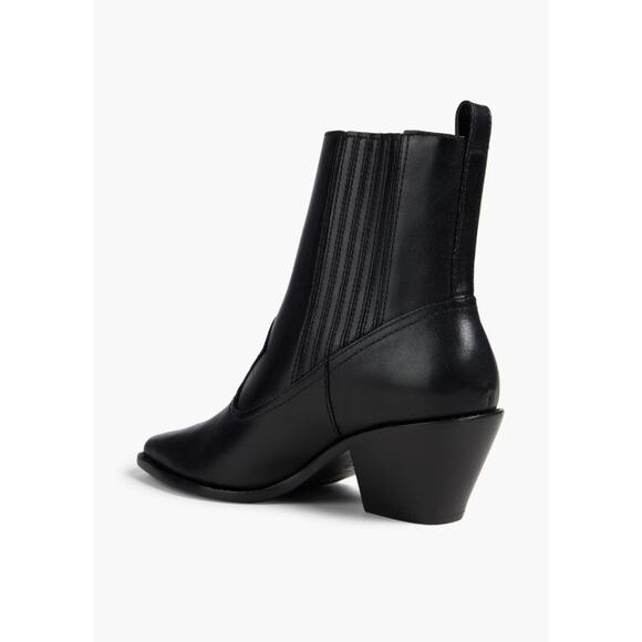 Tory Burch Western Ankle Booties - 7.5 Perfect Black - Picture 3 of 4